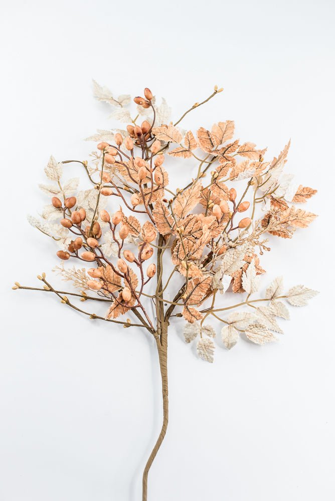 Artificial Beige & Brown Mixed Cohosh Berry Spray - 33" - Greenery MarketArtificial Flora40504-BEBRN