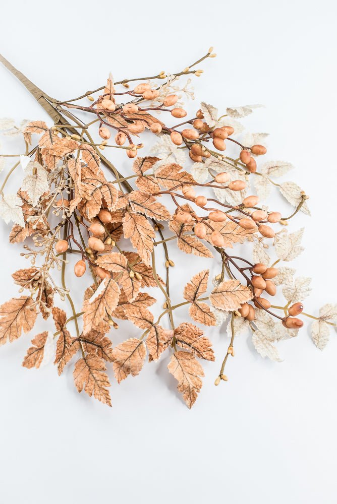 Artificial Beige & Brown Mixed Cohosh Berry Spray - 33" - Greenery MarketArtificial Flora40504-BEBRN