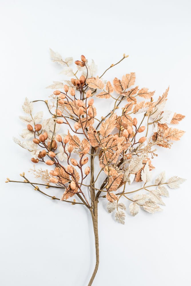 Artificial Beige & Brown Mixed Cohosh Berry Spray - 33" - Greenery MarketArtificial Flora40504-BEBRN