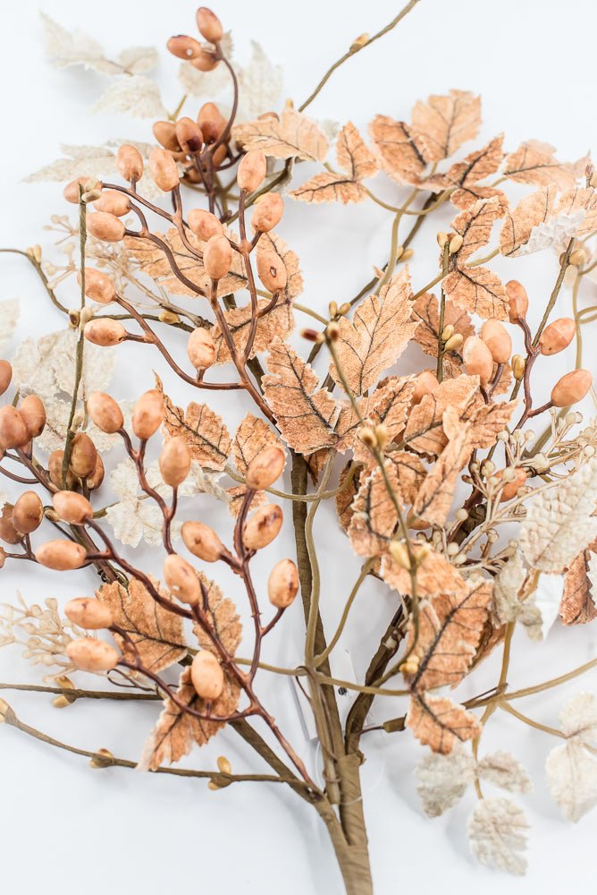 Artificial Beige & Brown Mixed Cohosh Berry Spray - 33" - Greenery MarketArtificial Flora40504-BEBRN