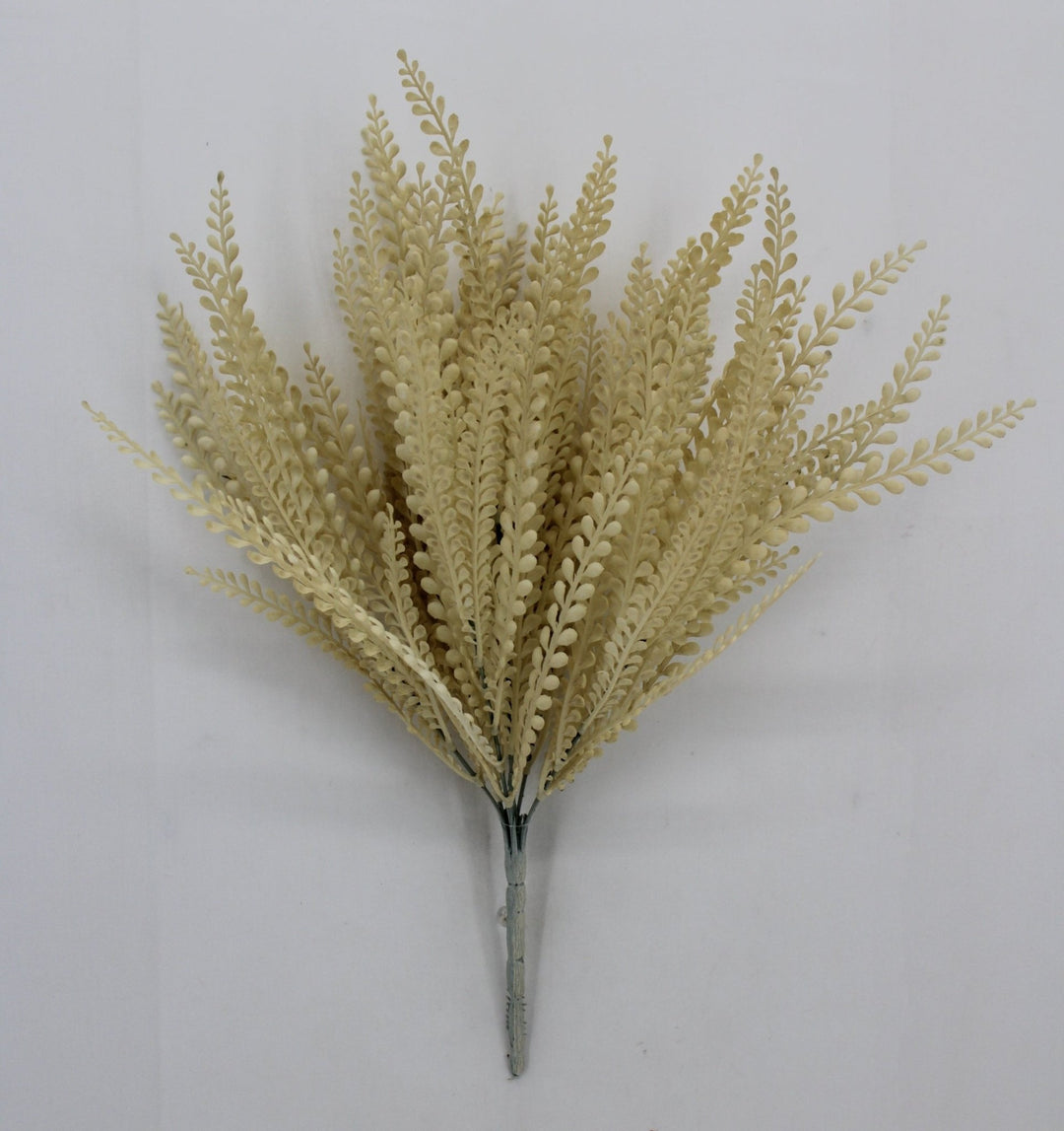 Artificial Beige Plastic Button Fern Bush - 19" - Greenery MarketArtificial Flora85804-BEIGE