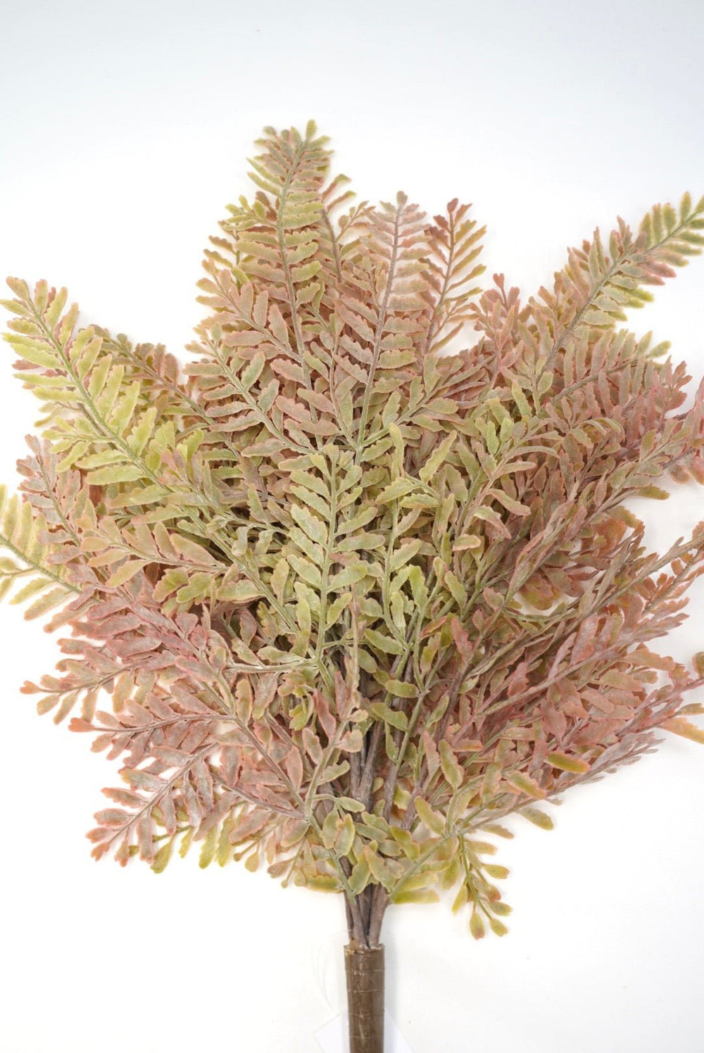 Artificial, Beige Tan PVC Fern Bush - Greenery Market85361-UV