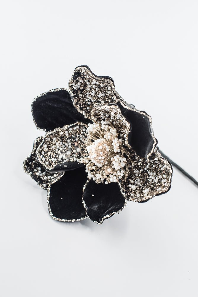 Artificial Black & Gold Magnolia Stem - 20" - Greenery MarketArtificial Flowers278057