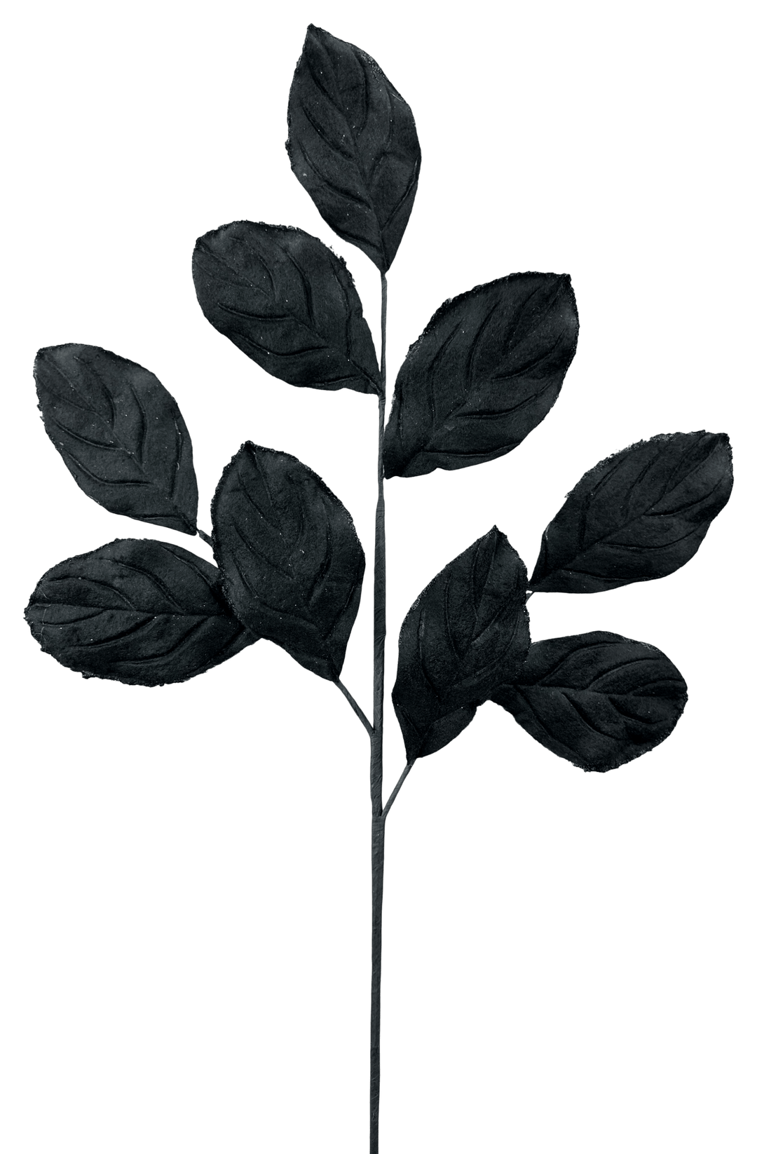 Artificial Black Velvet Magnolia Leaves Spray - 30" - Greenery Market86787BK