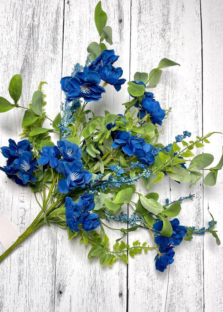 Artificial blossom bush- blue - Greenery MarketArtificial Floragm4444BL