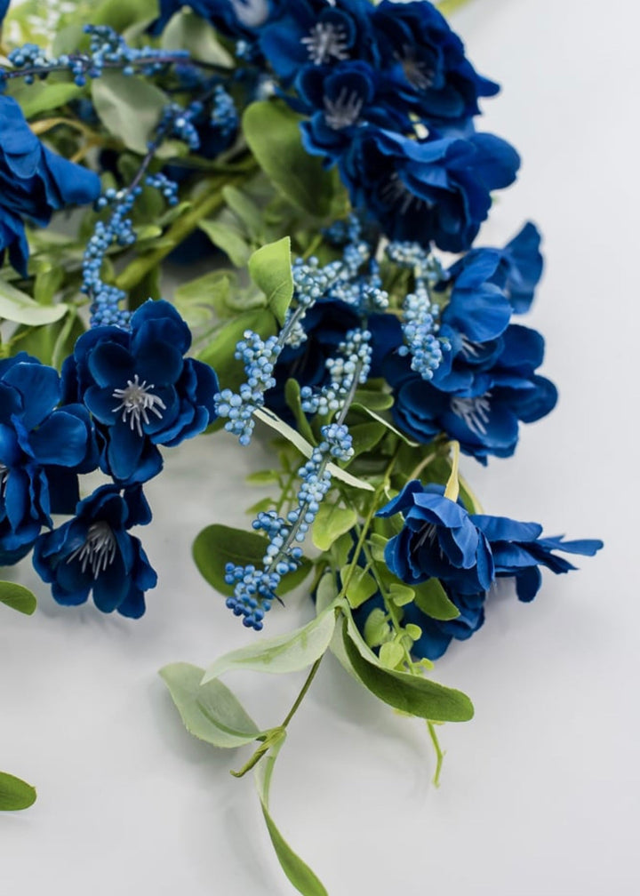 Artificial blossom bush- blue - Greenery MarketArtificial Floragm4444BL