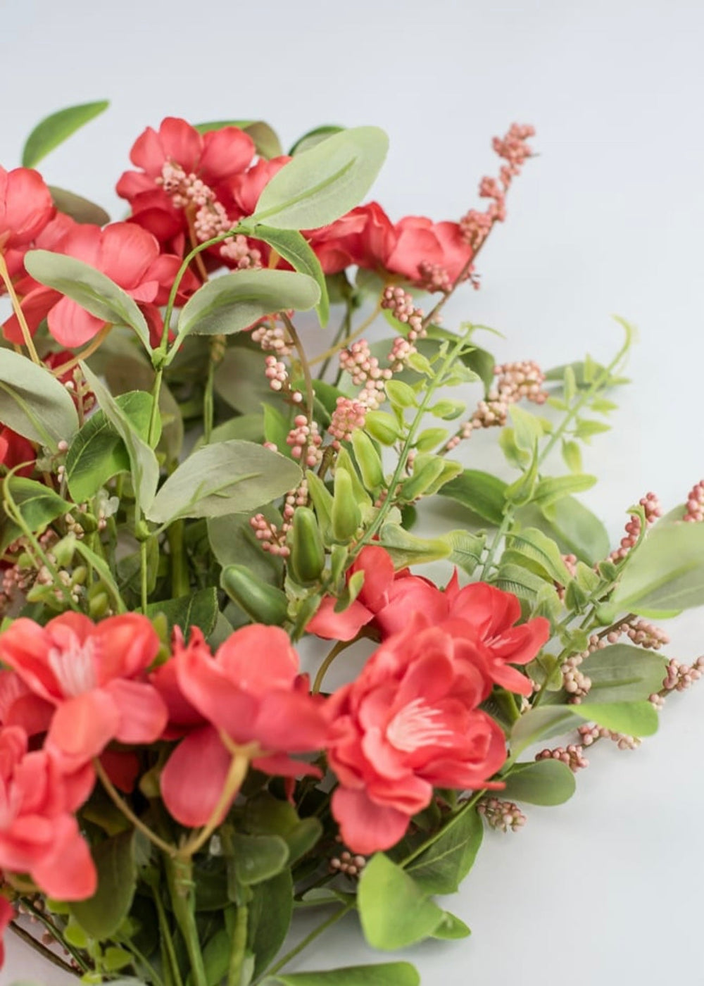 Artificial blossom bush- coral - Greenery MarketArtificial Floragm4444CRL