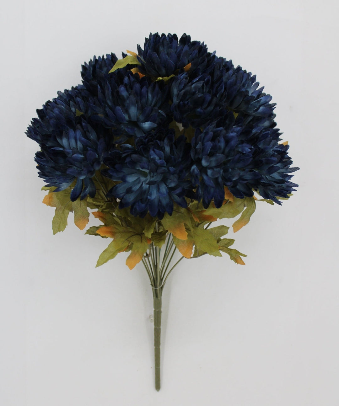 Artificial Blue Ball Mum Bush - 19" - Greenery MarketArtificial Flora85889-BL