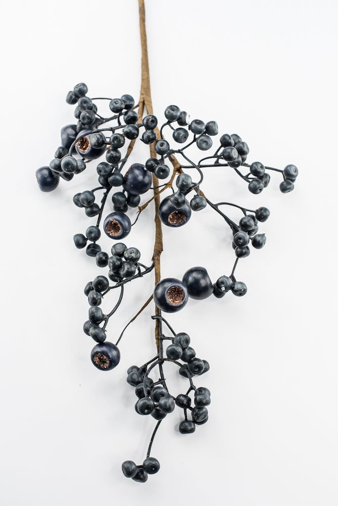 Artificial Blue Berry Spray - 26" - Greenery Market86814BL