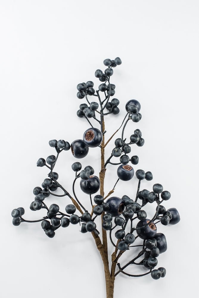 Artificial Blue Berry Spray - 26" - Greenery Market86814BL