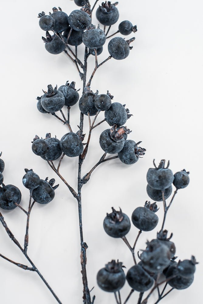 Artificial Blue Berry Spray - 28" - Greenery MarketArtificial Flowers235042