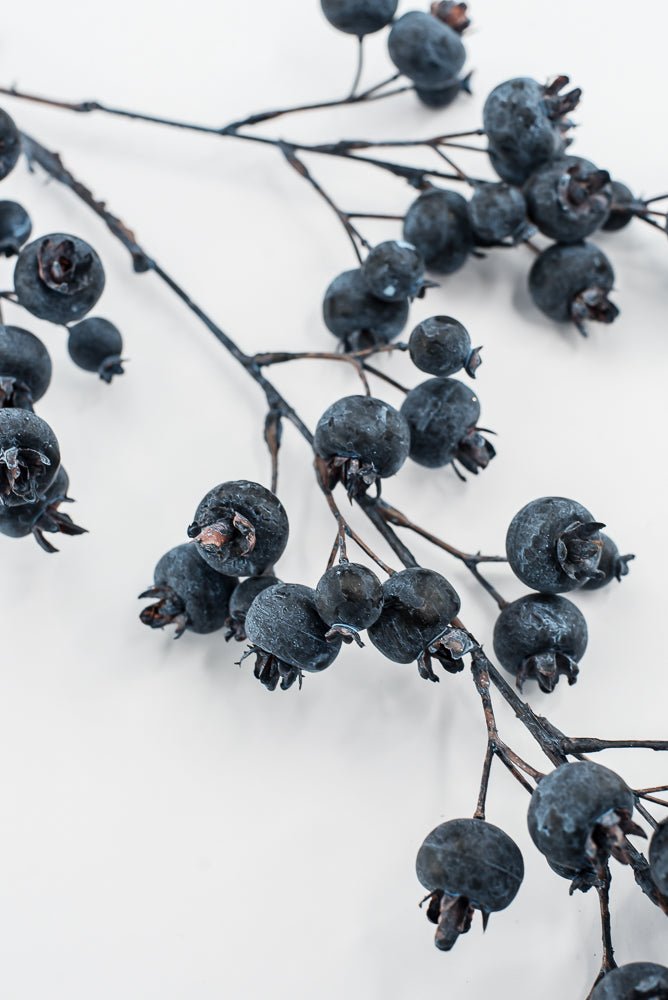 Artificial Blue Berry Spray - 28" - Greenery MarketArtificial Flowers235042