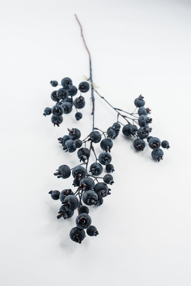 Artificial Blue Berry Spray - 28" - Greenery MarketArtificial Flowers235042