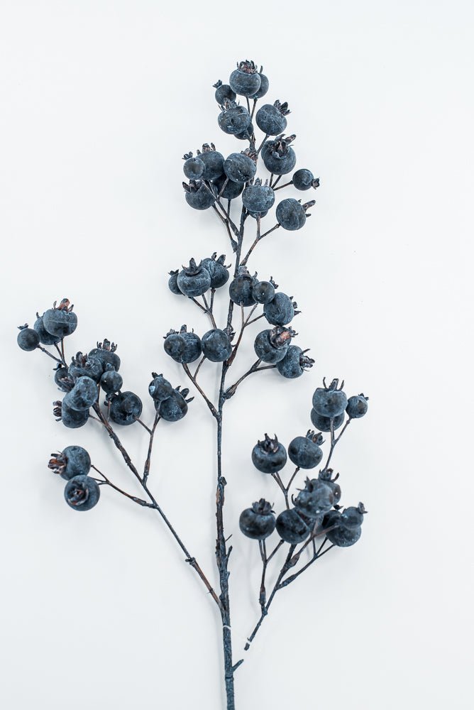Artificial Blue Berry Spray - 28" - Greenery MarketArtificial Flowers235042