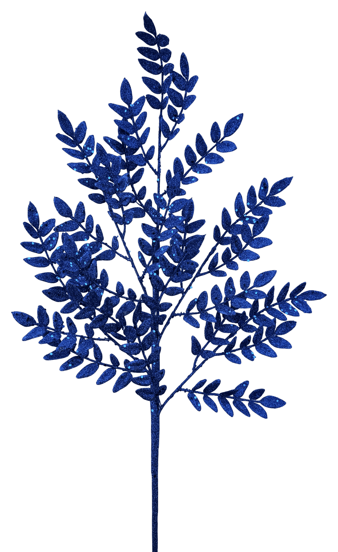 Artificial Blue Glitter Fern Spray - 28" - Greenery Market86927BL