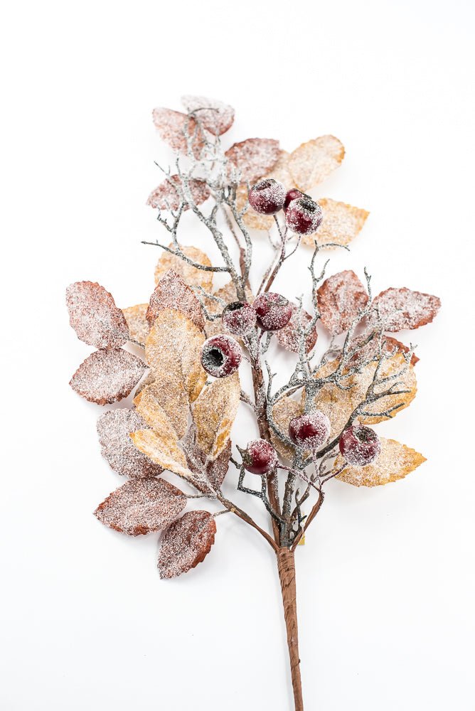 Artificial, Brown, Frosted Birch Pod Spray - 32" - Greenery MarketArtificial Flowers282806