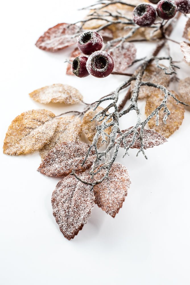 Artificial, Brown, Frosted Birch Pod Spray - 32" - Greenery MarketArtificial Flowers282806