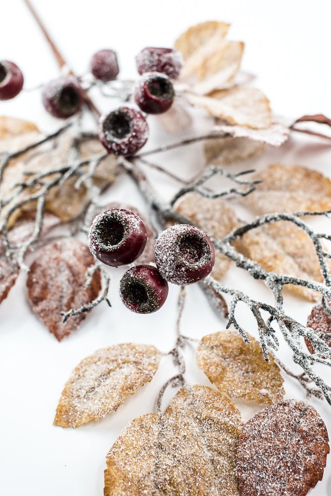 Artificial, Brown, Frosted Birch Pod Spray - 32" - Greenery MarketArtificial Flowers282806