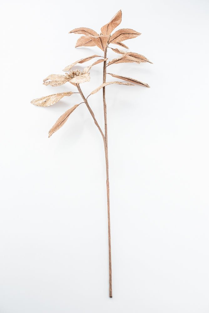 Artificial Brown & Gold Flower Spray - 25.5" - Greenery MarketArtificial Flowers279434