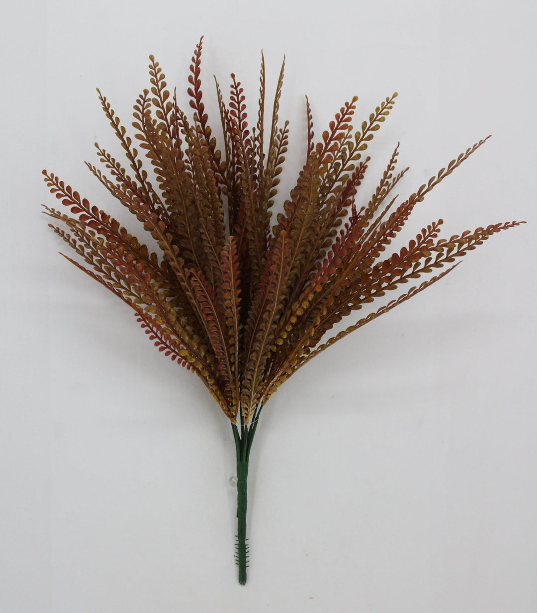 Artificial Brown Plastic Button Fern Bush - 19" - Greenery MarketArtificial Flora85804-BRN