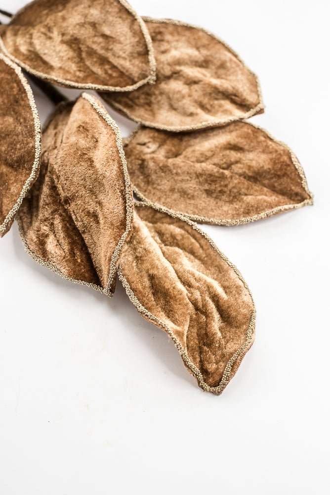 Artificial Brown Velvet Magnolia Leaf Spray - 27.5" - Greenery MarketArtificial FloraXF672-BRN