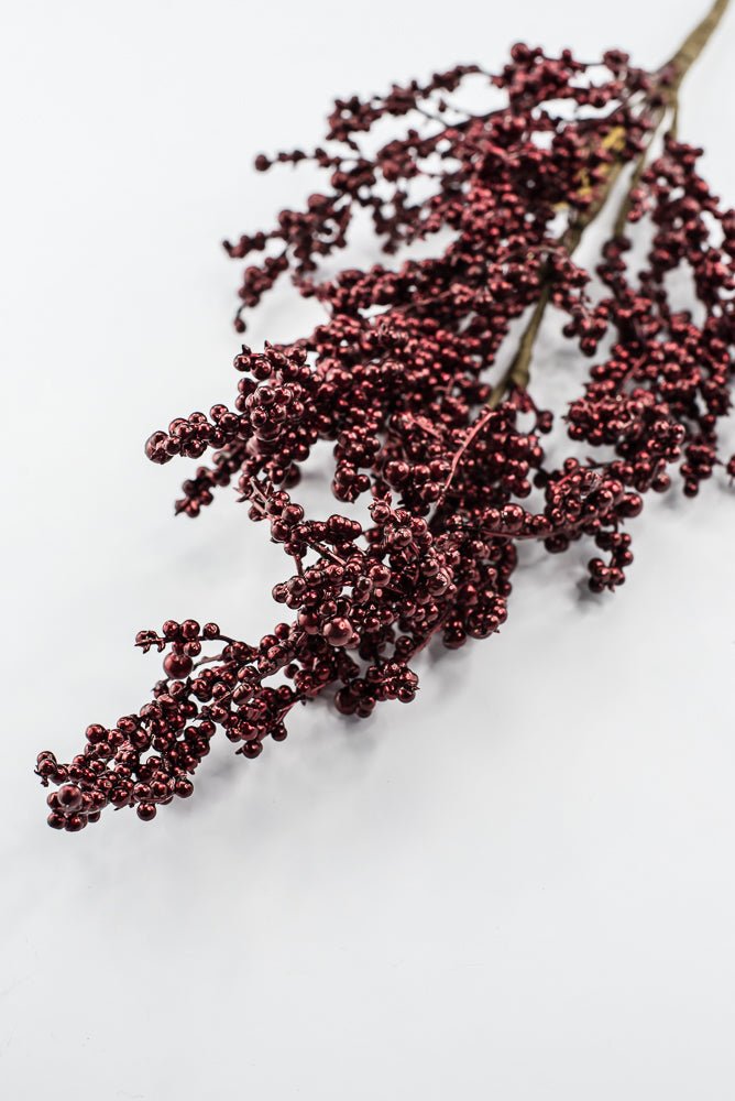 Artificial Burgundy Berry Spray - 30" - Greenery MarketArtificial Flowers233911