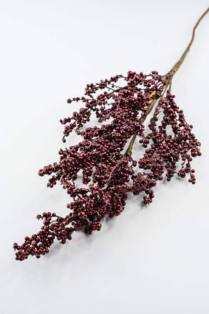 Artificial Burgundy Berry Spray - 30" - Greenery MarketArtificial Flowers233911