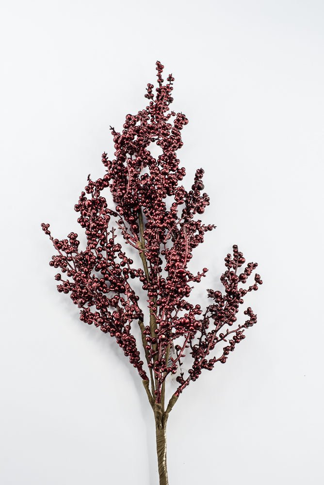 Artificial Burgundy Berry Spray - 30" - Greenery MarketArtificial Flowers233911