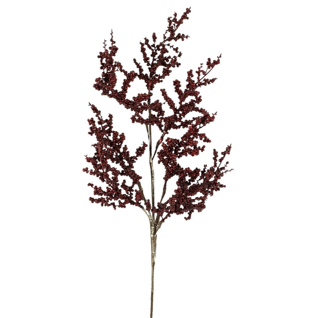 Artificial Burgundy Berry Spray - 30" - Greenery MarketArtificial Flowers233911