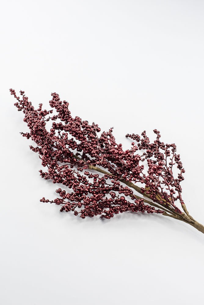Artificial Burgundy Berry Spray - 30" - Greenery MarketArtificial Flowers233911
