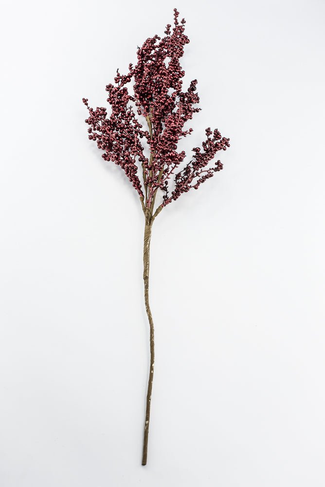 Artificial Burgundy Berry Spray - 30" - Greenery MarketArtificial Flowers233911