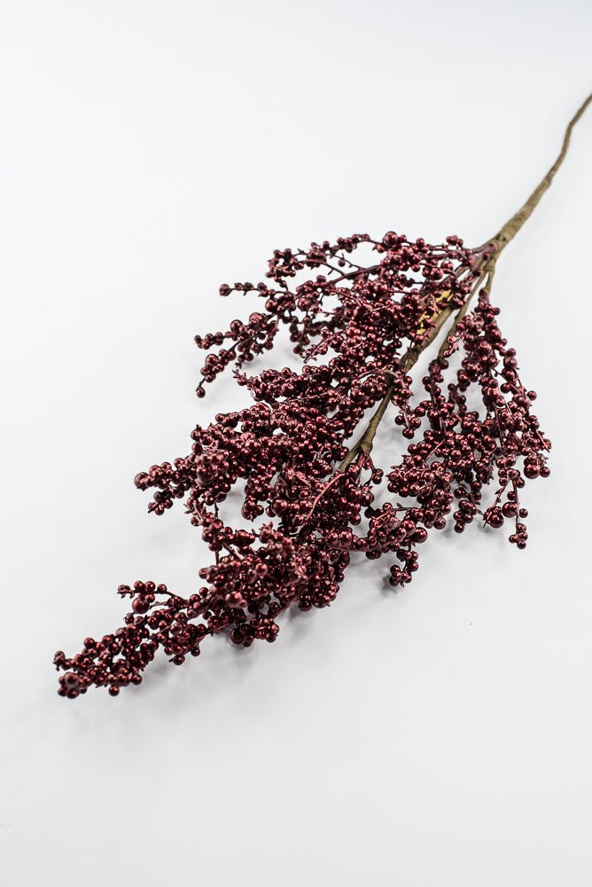 Artificial Burgundy Berry Spray - 30" - Greenery MarketArtificial Flowers233911