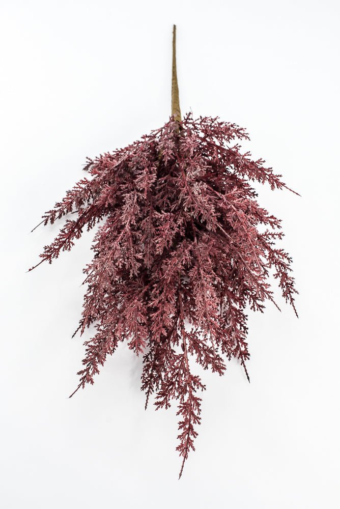 Artificial, Burgundy, Cedar Bush - 22" - Greenery MarketArtificial Flora85948-BG