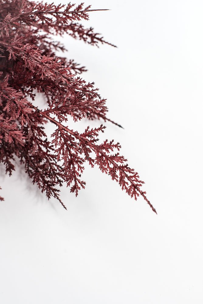 Artificial, Burgundy, Cedar Bush - 22" - Greenery MarketArtificial Flora85948-BG