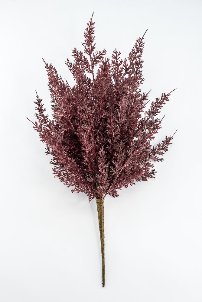 Artificial, Burgundy, Cedar Bush - 22" - Greenery MarketArtificial Flora85948-BG