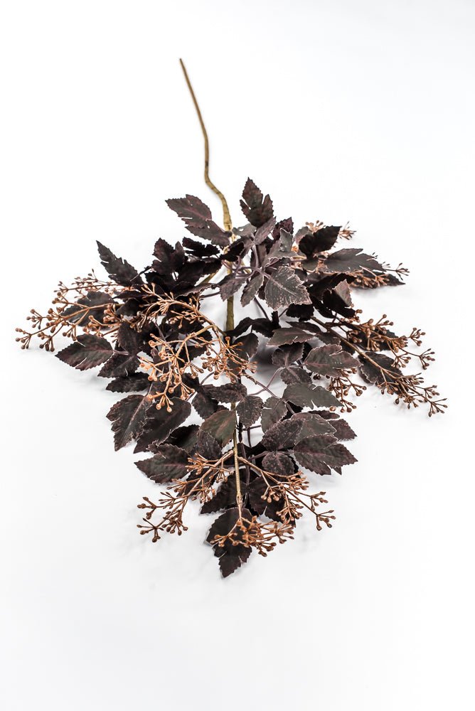 Artificial, Burgundy, Cimicifuga Berry Spray - 34" - Greenery MarketArtificial Flora65716