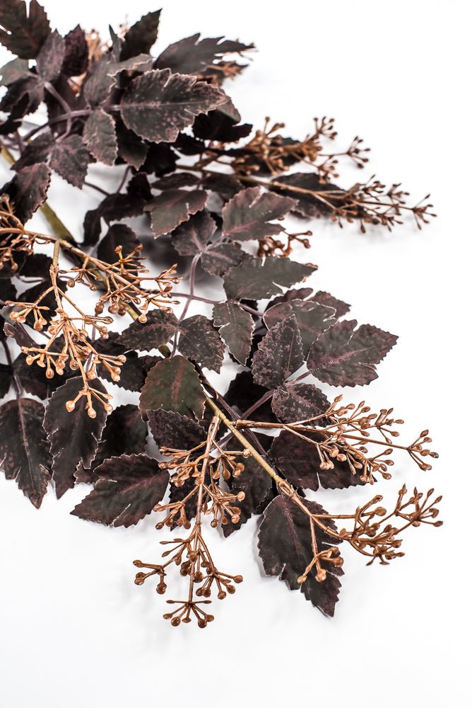 Artificial, Burgundy, Cimicifuga Berry Spray - 34" - Greenery MarketArtificial Flora65716