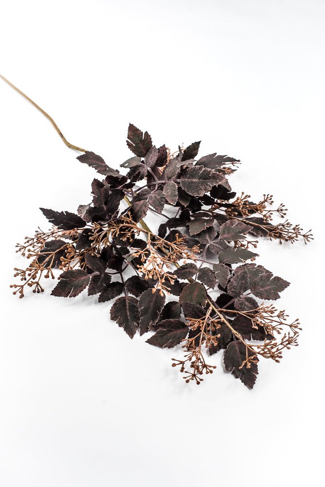 Artificial, Burgundy, Cimicifuga Berry Spray - 34" - Greenery MarketArtificial Flora65716