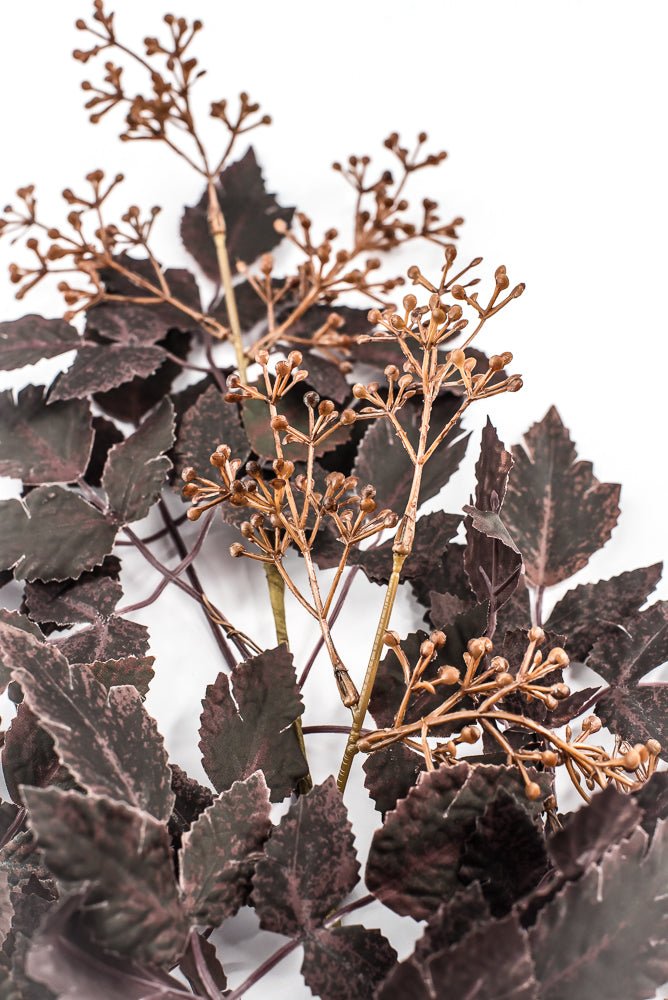 Artificial, Burgundy, Cimicifuga Berry Spray - 34" - Greenery MarketArtificial Flora65716