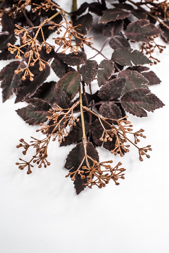 Artificial, Burgundy, Cimicifuga Berry Spray - 34" - Greenery MarketArtificial Flora65716