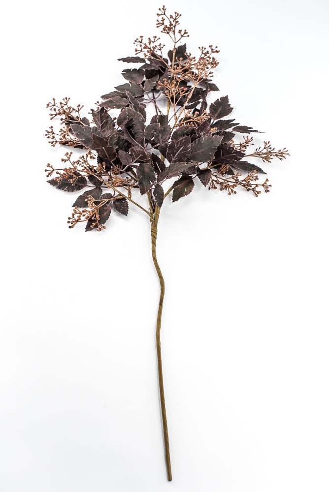 Artificial, Burgundy, Cimicifuga Berry Spray - 34" - Greenery MarketArtificial Flora65716
