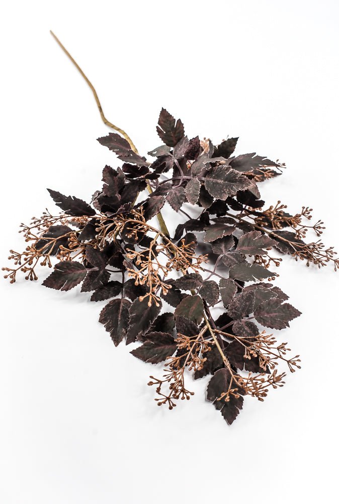 Artificial, Burgundy, Cimicifuga Berry Spray - 34" - Greenery MarketArtificial Flora65716