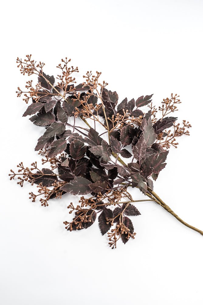 Artificial, Burgundy, Cimicifuga Berry Spray - 34" - Greenery MarketArtificial Flora65716