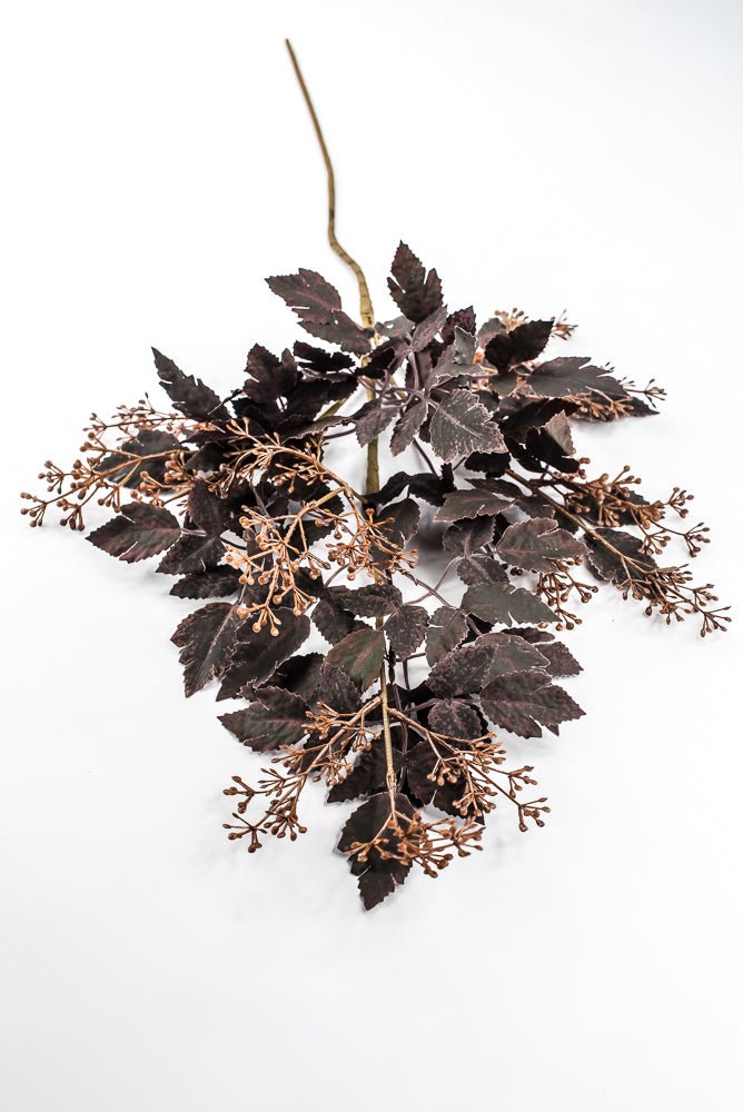 Artificial, Burgundy, Cimicifuga Berry Spray - 34" - Greenery MarketArtificial Flora65716