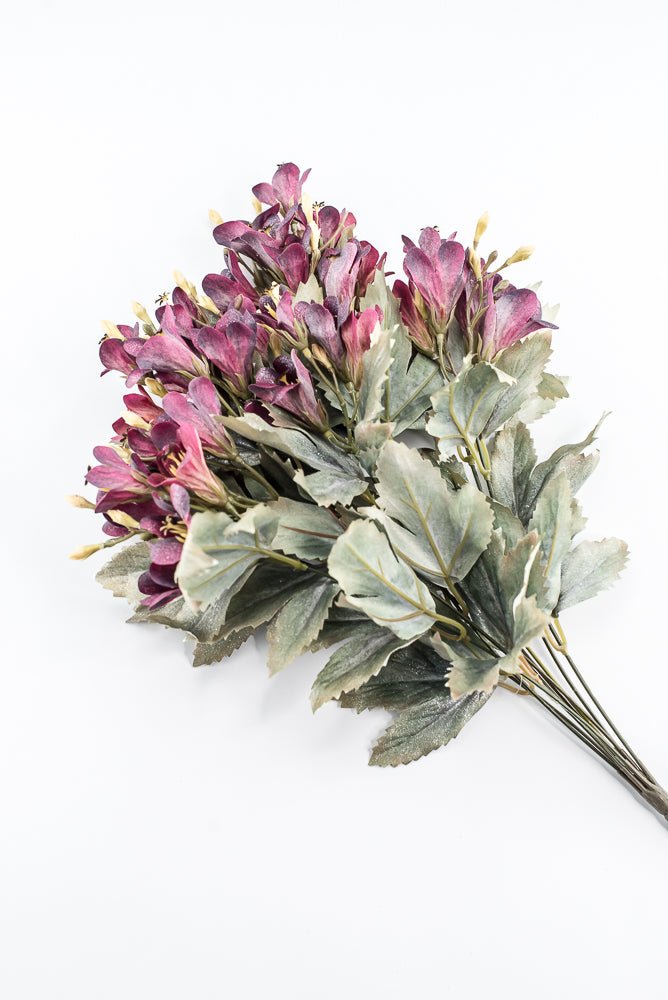 Artificial Burgundy Freesia Bush - 22" - Greenery MarketArtificial Flora85857-BG