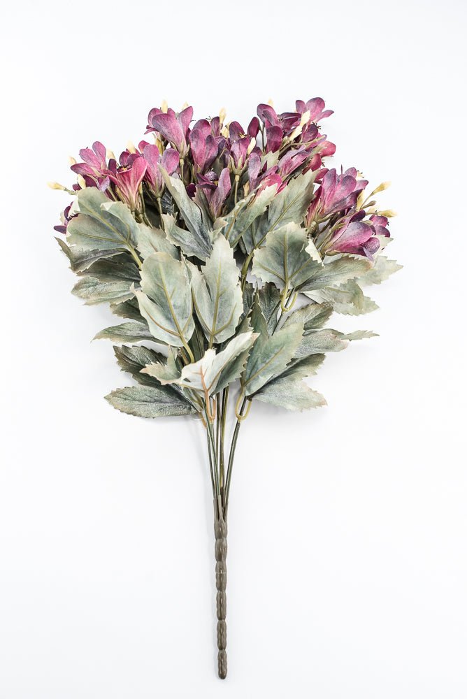 Artificial Burgundy Freesia Bush - 22" - Greenery MarketArtificial Flora85857-BG