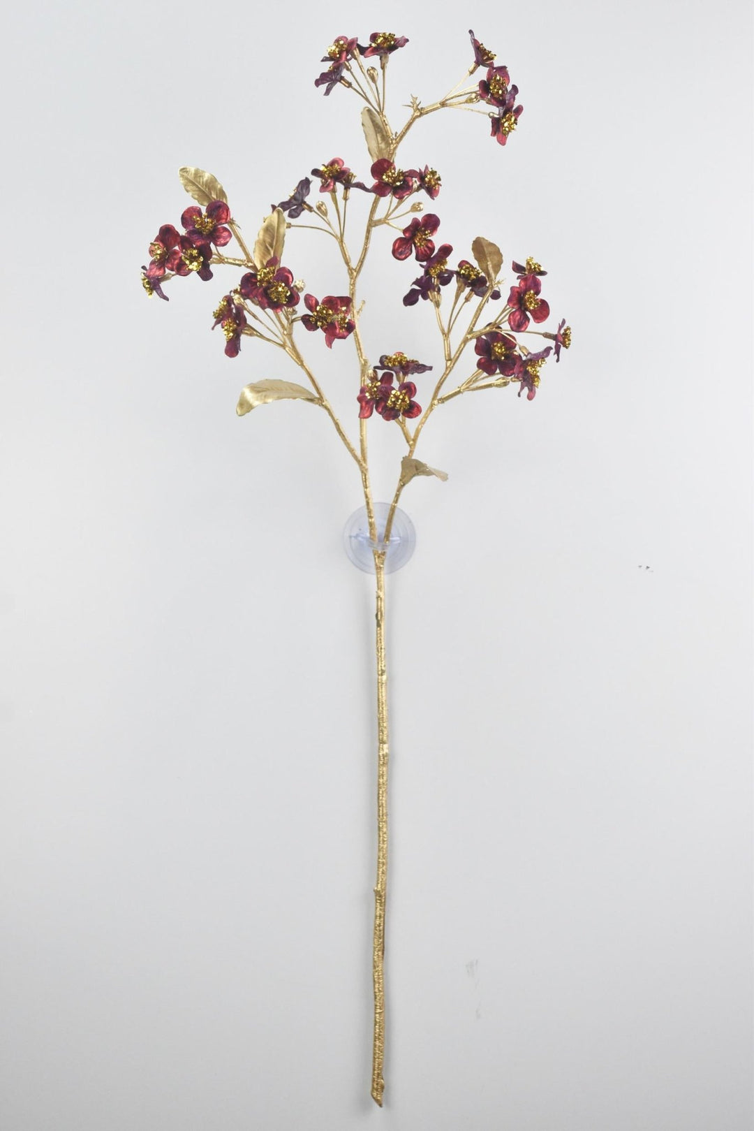 Artificial Burgundy Glitter Blossom Spray - 27" - Greenery MarketArtificial FloraXG1182-BU