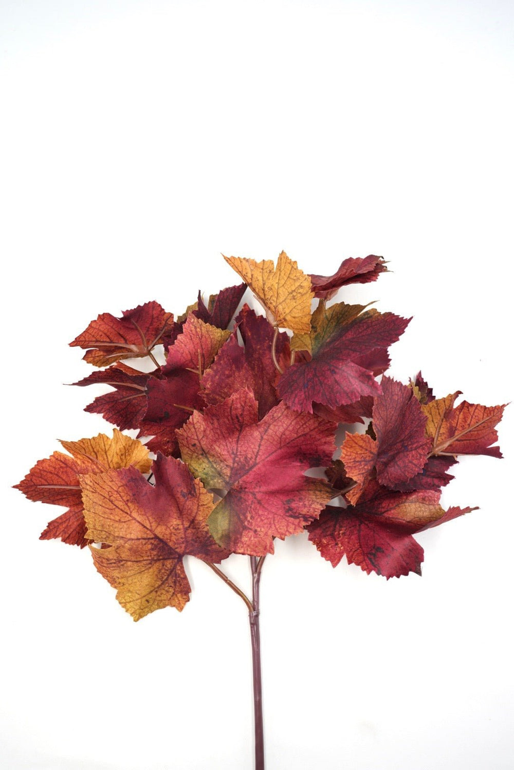 Artificial, Burgundy Grape Leaf Spray - 18" - Greenery MarketFL7031BU