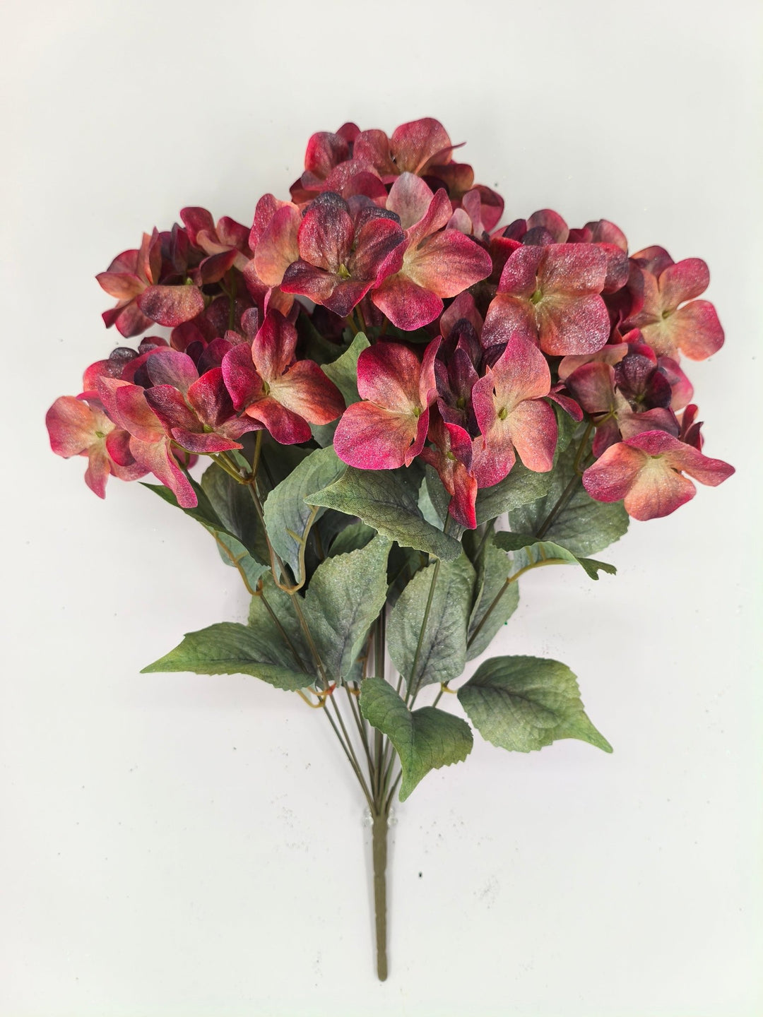 Artificial Burgundy Hydrangea Bush - 20" - Greenery MarketArtificial Flora85859-BG