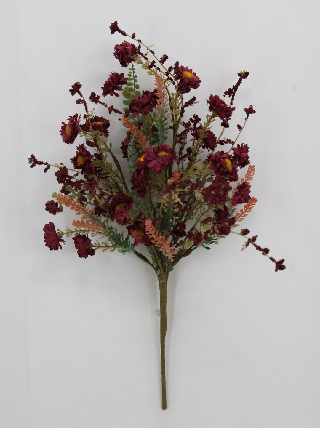 Artificial Burgundy Mixed Wild Daisy Berry Bush - 20" - Greenery MarketArtificial Flora65890-BG